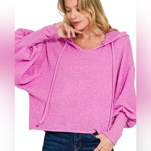 Zenana Outfitters Pink Sweater